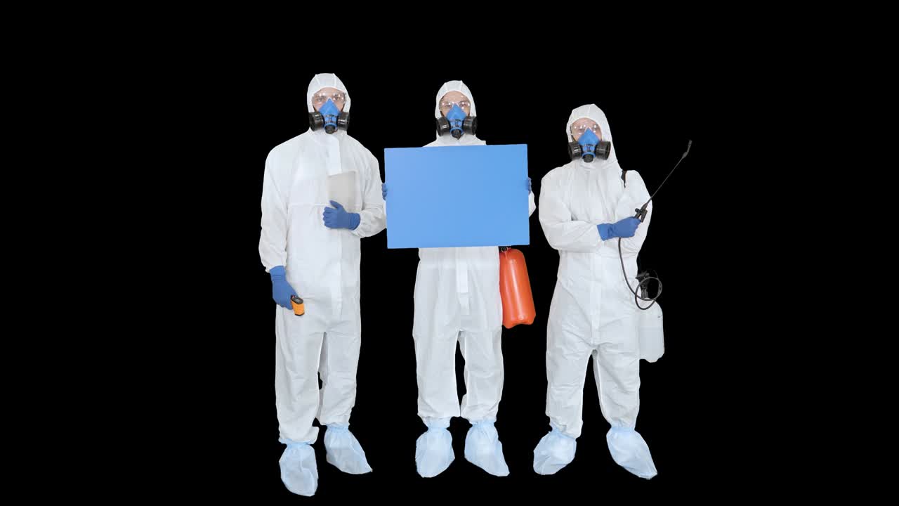 команда эпидемиологов с пустой доской,