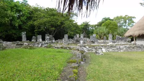 The-Palace-at-San-Gervasio,-Mayan-archeological-site,-Cozumel,-Mexico