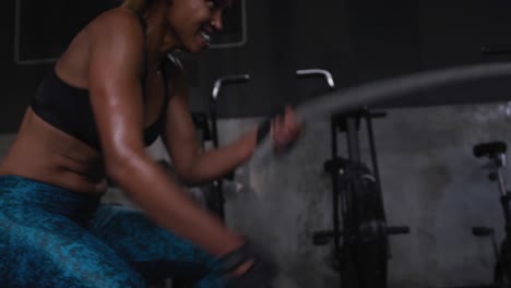cross training at a gym