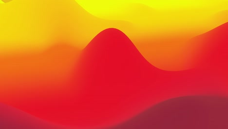 4k bucle sin costuras, fluido abstracto gradientes amarillos rojos, superficie ondulada de brillo interno. hermosos gradientes de color cálido como fondo líquido abstracto, animación suave. 3d en estilo moderno plano agradable 88