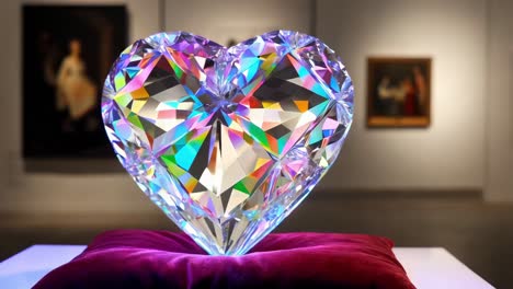 crystal heart sculpture