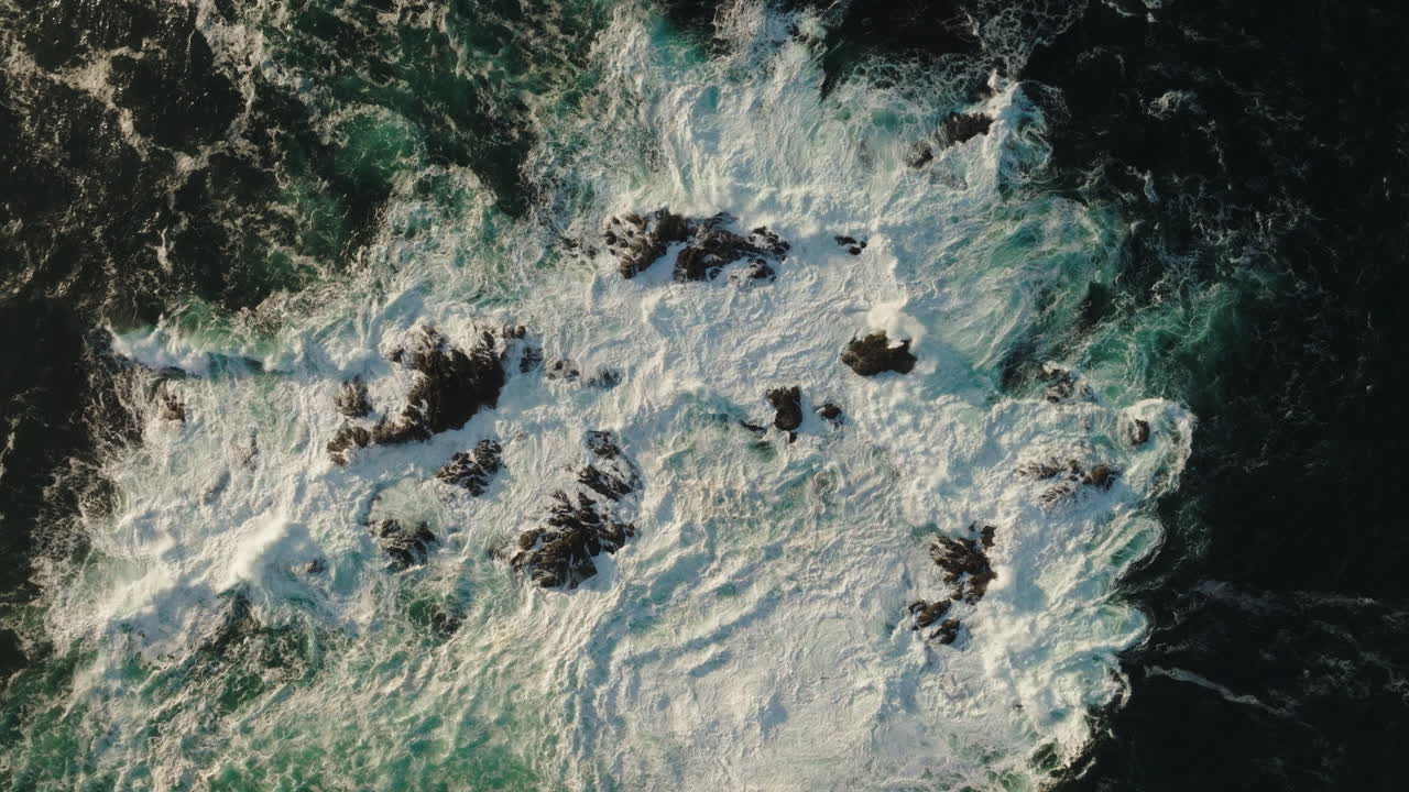 Drone video at sunset in Ucluelet British Columbia, Canada over the ocean and forest