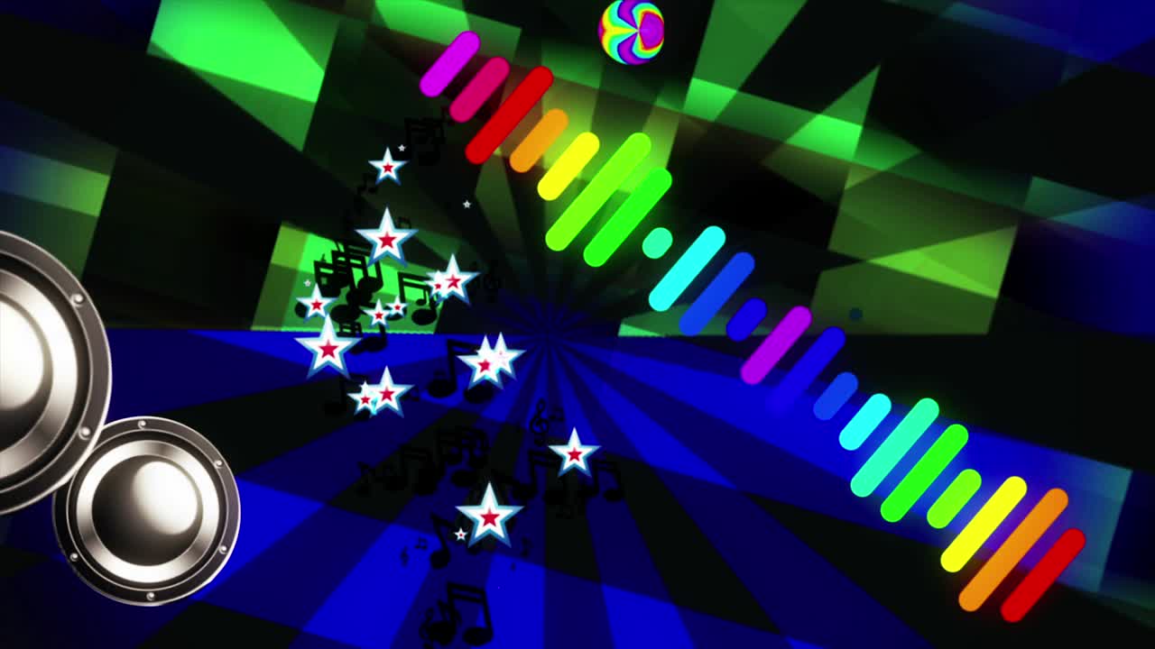 음향 스트럼 빈티지 vj 루프