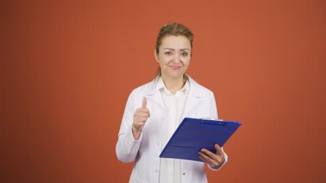 positive outcome about the disease. doctor emoticon.