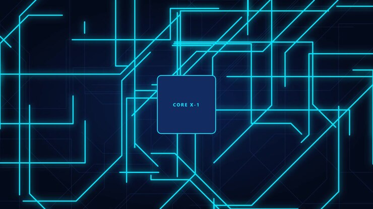 Digital Circuit Board Animation with Core X-1 Processor