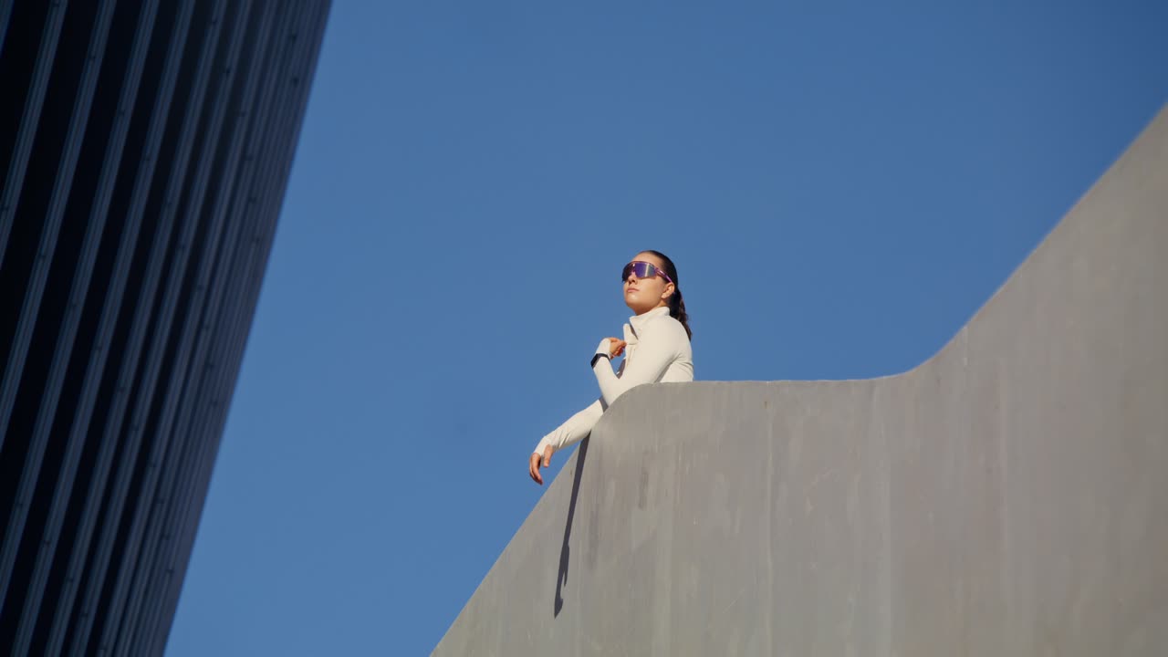 Woman in Sunglasses by Modern Architecture