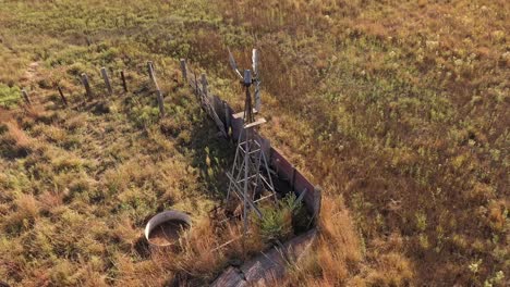 Drone-4k-Molino-De-Viento-Volando-Hacia-Abajo