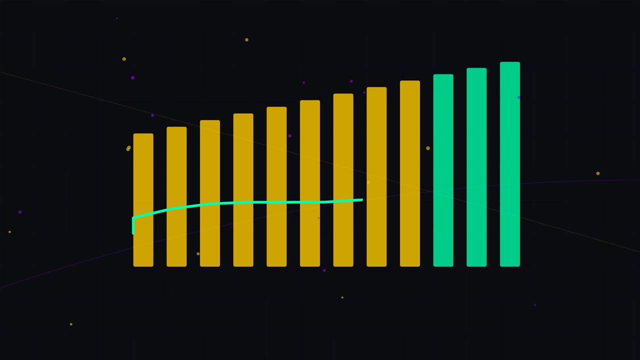 Grafico a Barre Animato che Mostra la Crescita dei Dati nel Tempo