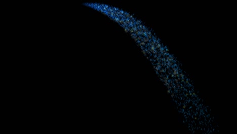 animación de partículas de color de llama gráficos de movimiento