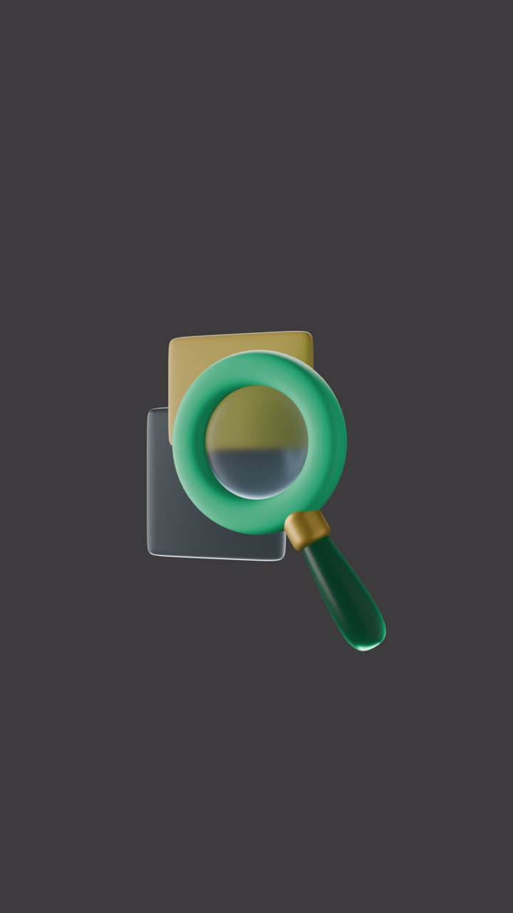 3D Magnifying Glass Icon