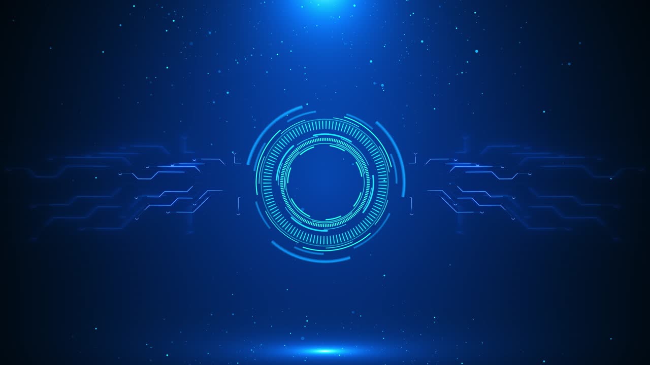 Digital futuristic circuit board animated data mining circuit board electronic technology background