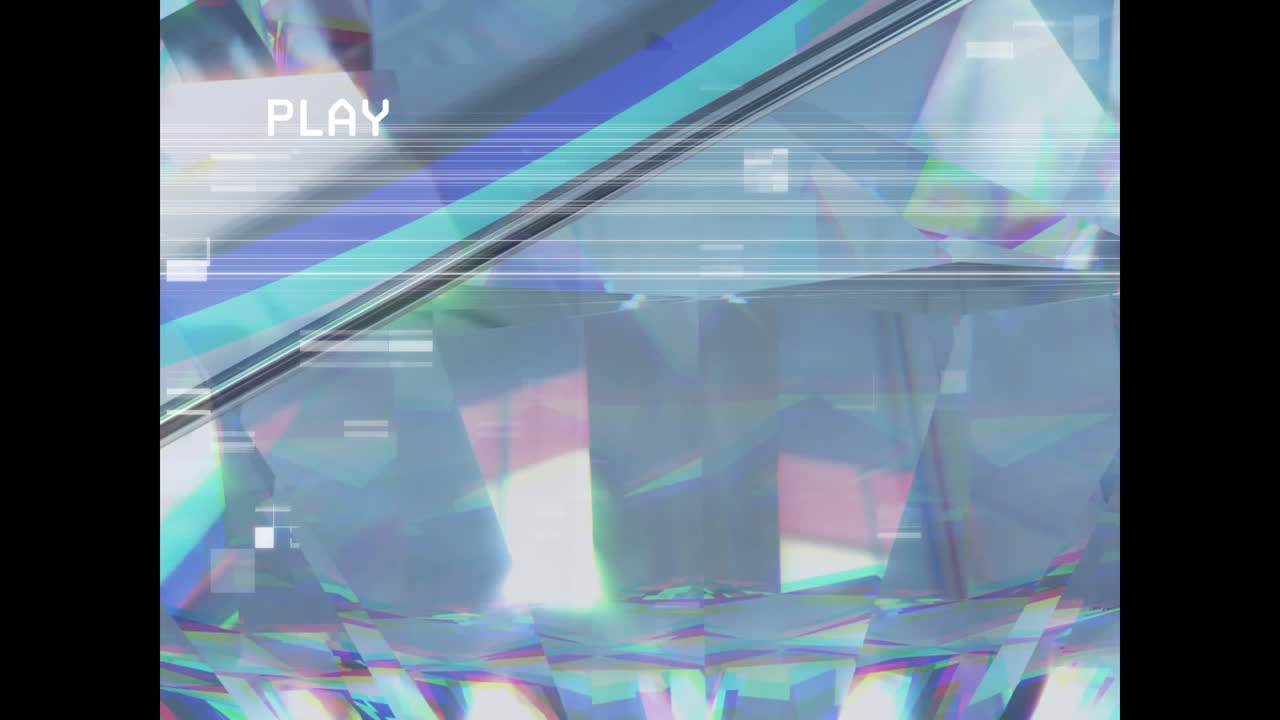 光る結晶の上での干 ⁇ のアニメーション