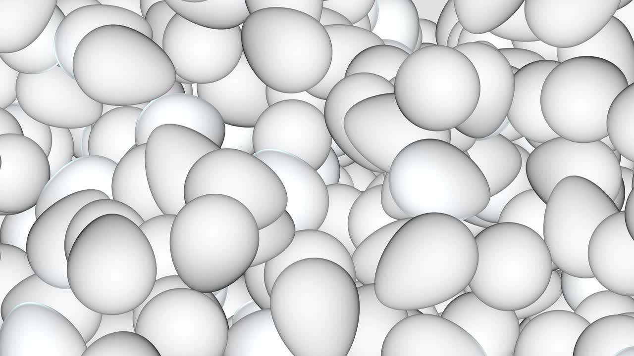 Flying 3d eggs spin and fall decorated easter holidays easter card spring holidays concept easter