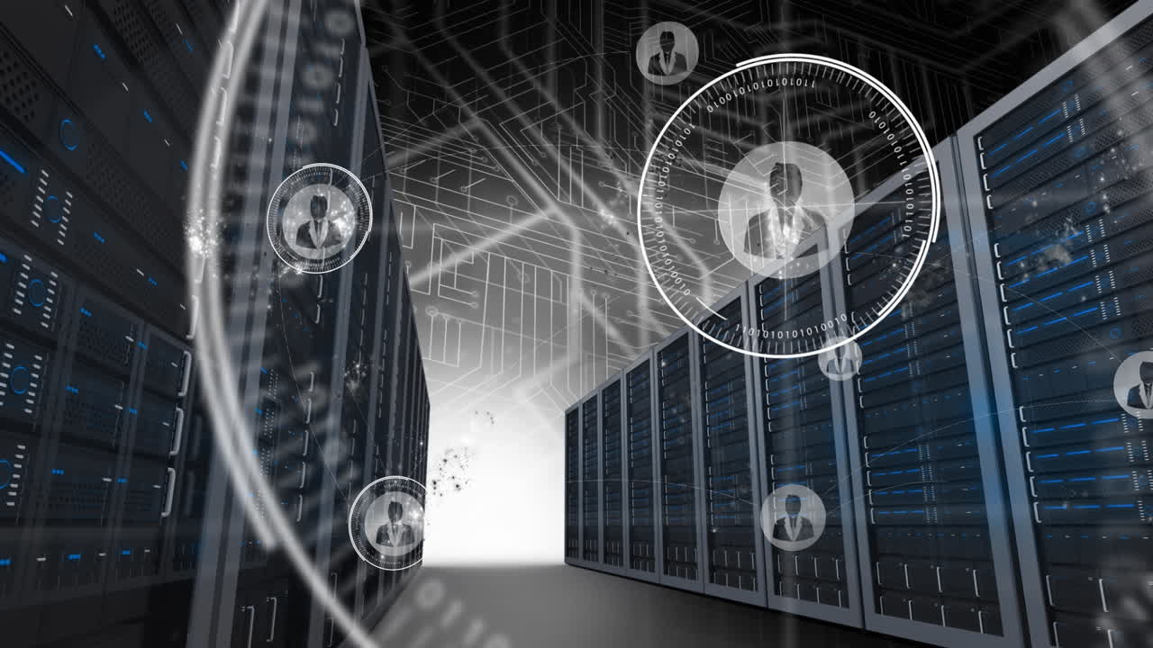 Animation of network of connections
