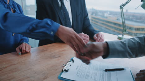 contract signing and business meeting