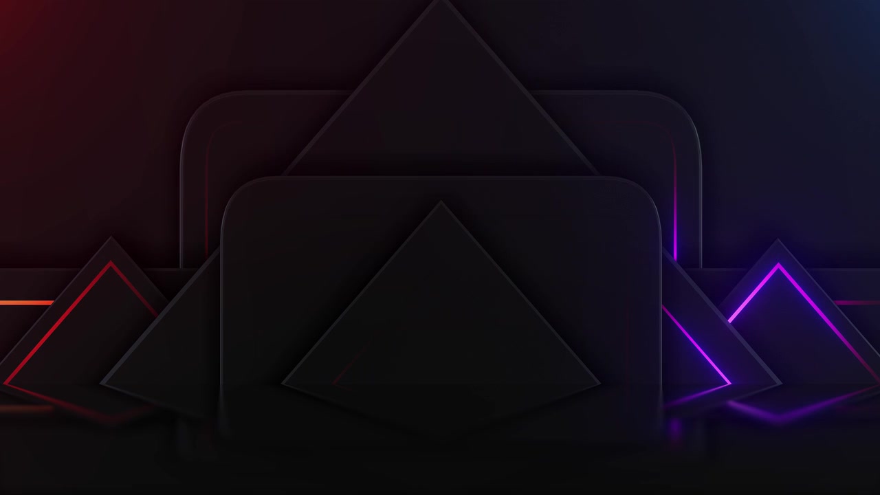 Abstract Geometric Neon Shapes Background