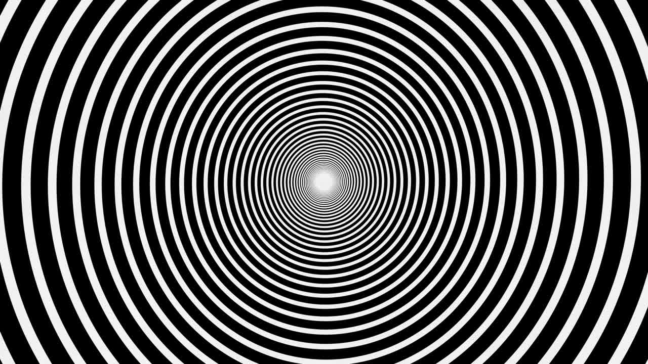Černobílá hypnotická spirála