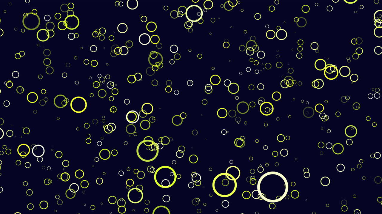 흑색 바탕에 떠다니는 빨간색과 색의 원