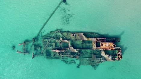 Epanomi-Shipwreck:-Sunken-Transport-Ship-in-Thessaloniki-Greece's-Turquoise-Blue-Waters