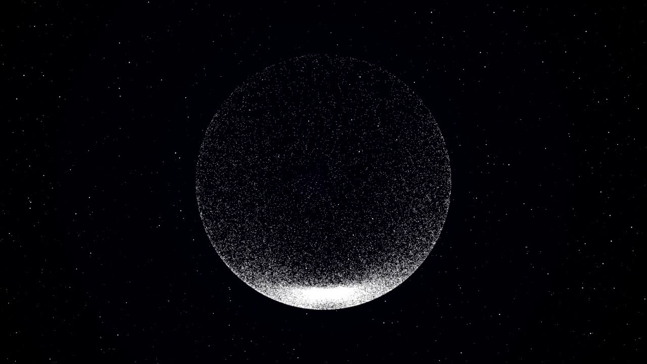 4k 영상: 지구 행성, 검은색 배경의 세계 지도, 조명 효과