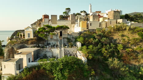 Historical-Cemetery-on-Isola-di-Ponza-during-sunny-summer-morning