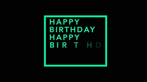 Modern-black-neon-greeting-card-Happy-Birthday-in-green-lights