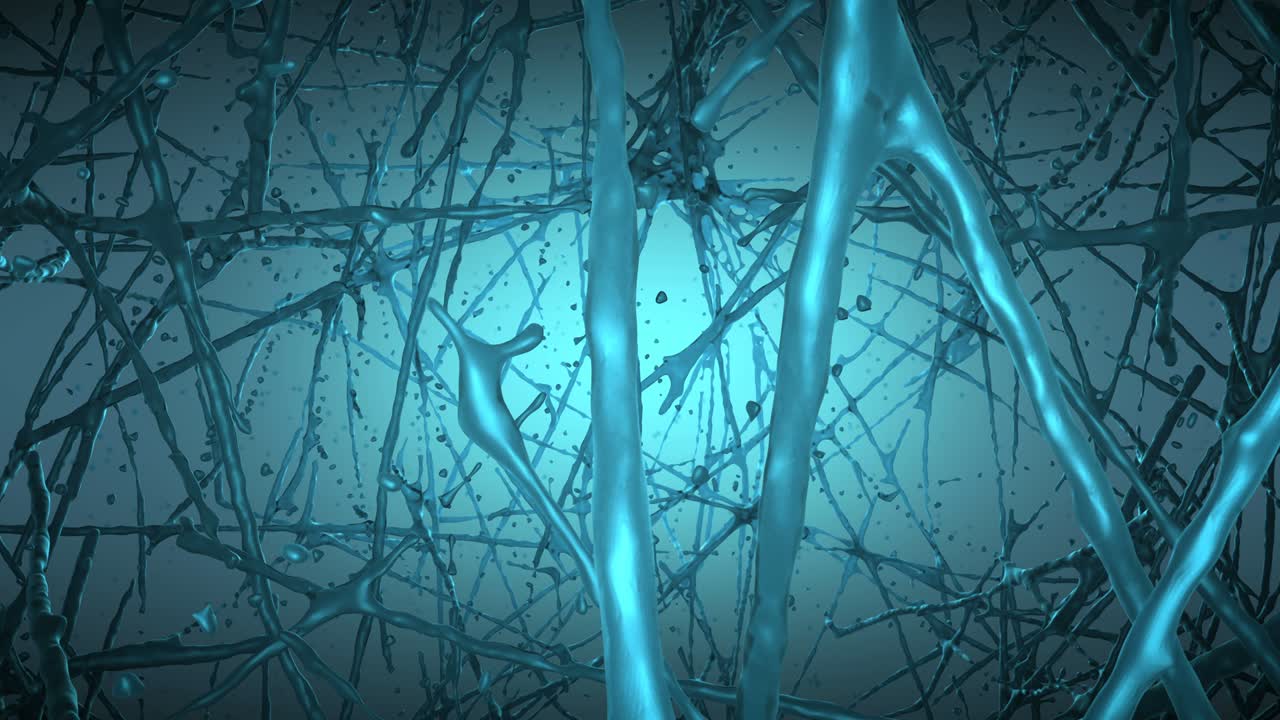 el fondo del bucle biológico azul.