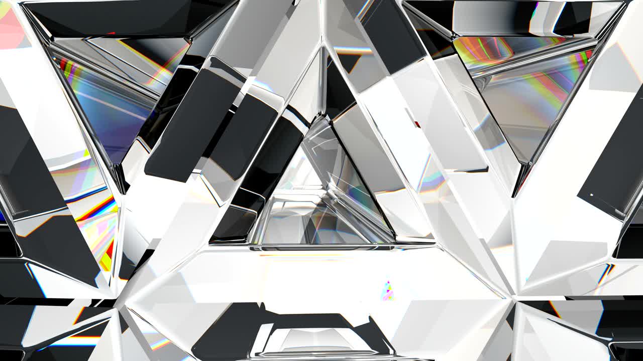 caleidoscopio giratorio de piedra preciosa de textura de diamante o vidrio brillante