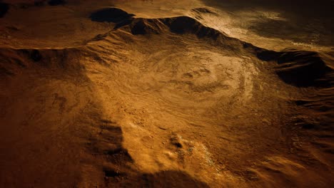 Fiktive-Marsboden-Luftaufnahme-Der-Marswüste