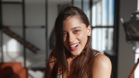 smiling young woman portrait