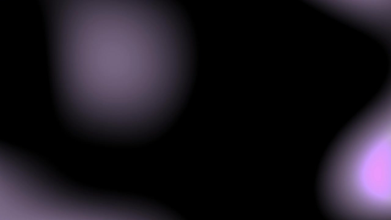 Abstrakte lilla og lyserøde gradient lyse former, der bevæger sig på sort baggrund