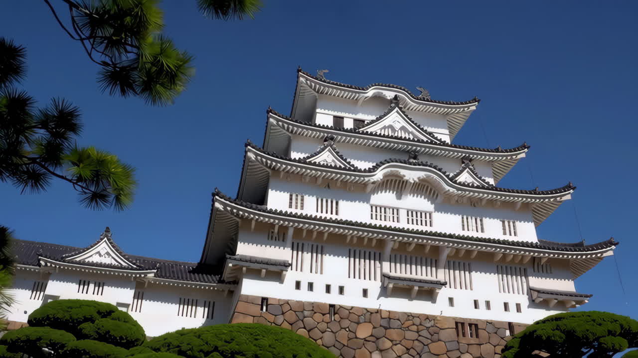 Exterior of a Traditional Japanese Castle
