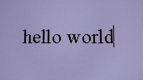 hello world