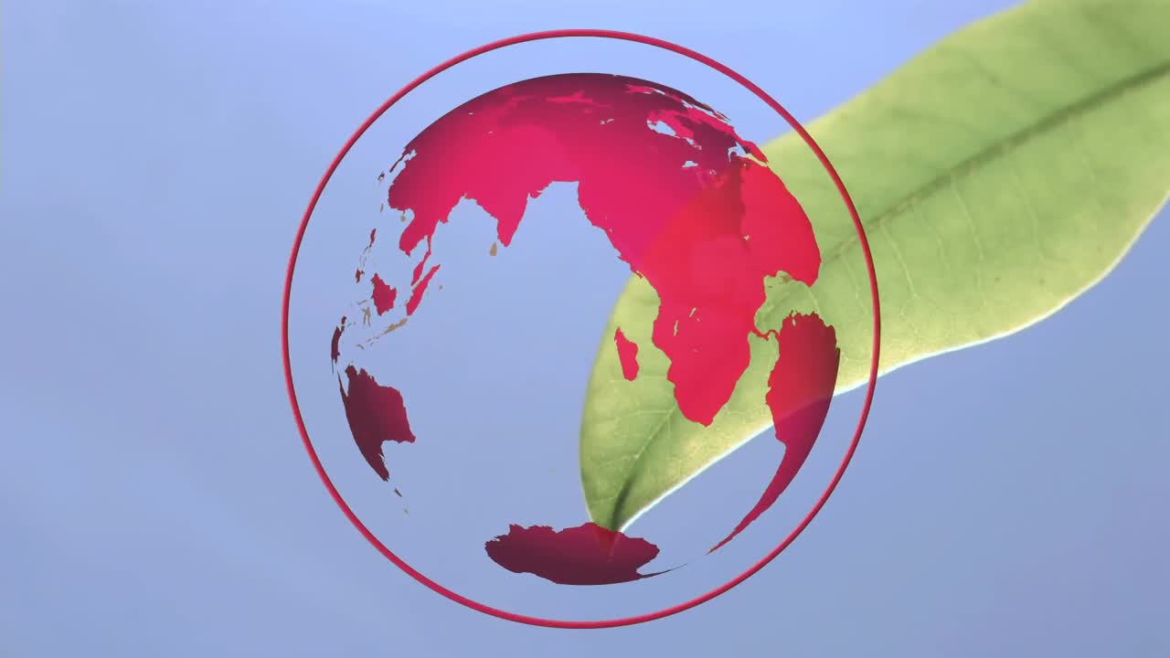 globo rojo giratorio