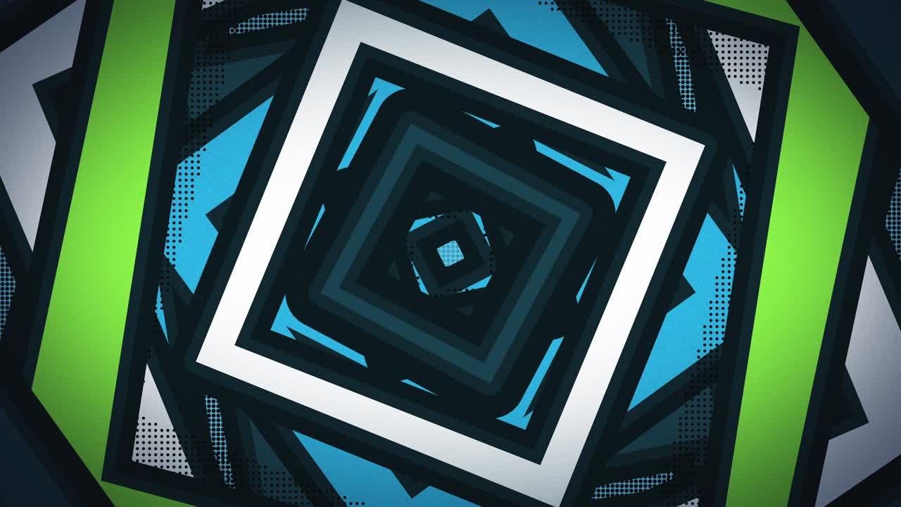 el bucle de cuadrados planos.