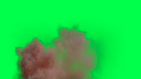 explosion green screen effect