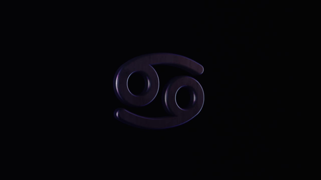 cáncer signo del zodiaco renderización 3d