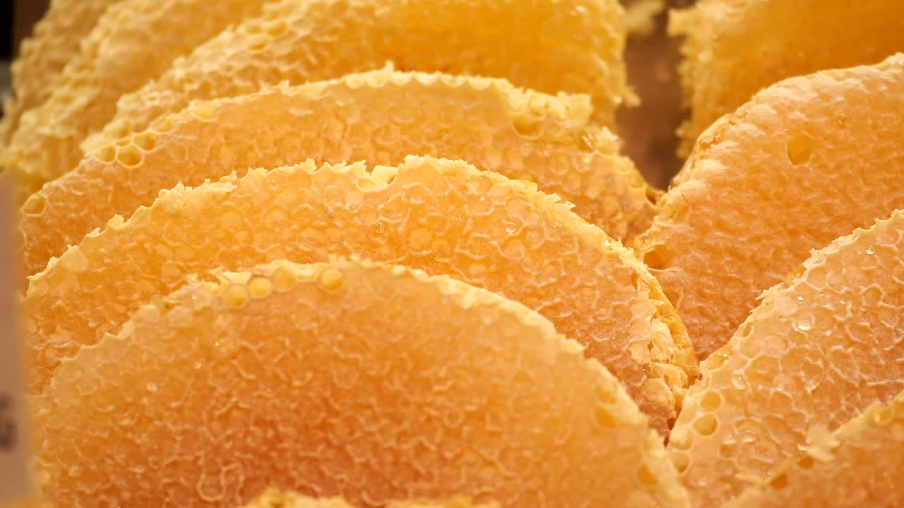 textura de panal de miel en primer plano