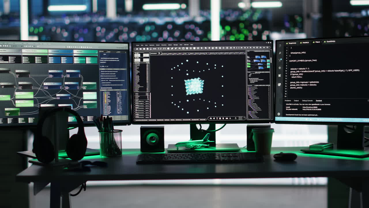 Visual programming systems in data center tracking system integrity