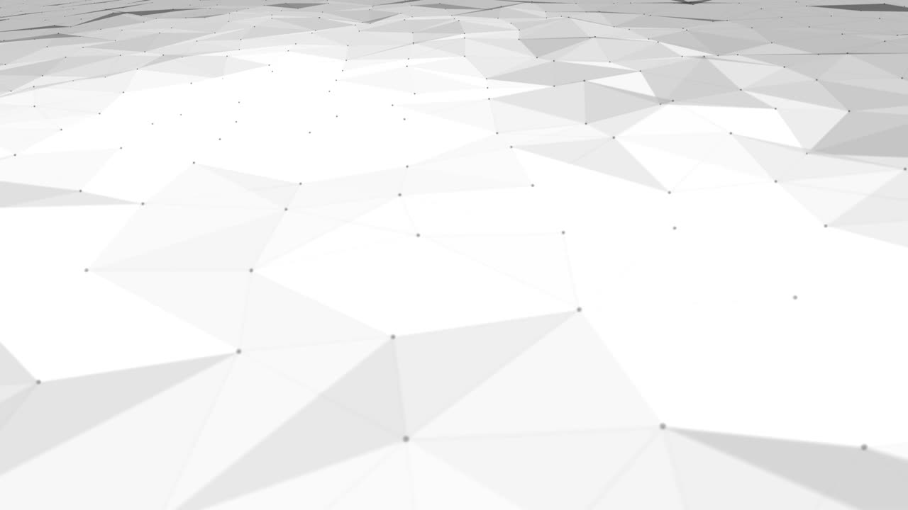Polygonal abstract mesh slowly undulating.