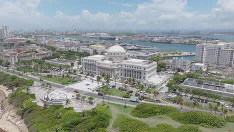 capitolio de san juan puerto rico drone shot