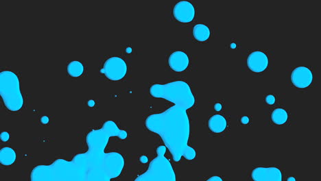 animation motion abstract blue liquid spots