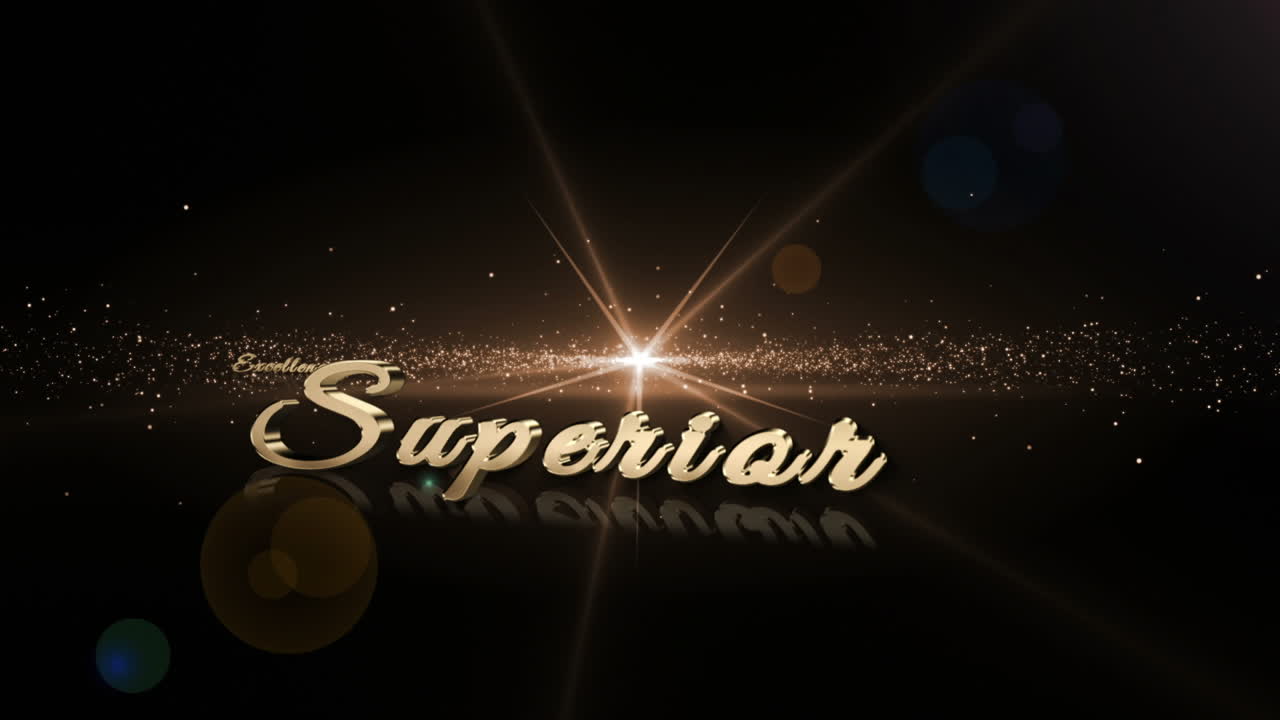 황금으로 나타나는 럭셔리 용어의 조립