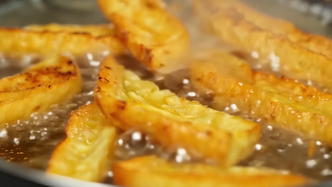 French toast frying in a pan