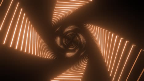 abstract glowing neon spiral tunnel
