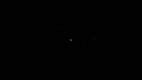fireworks motion graphics with night background