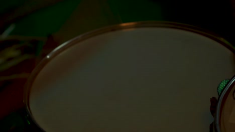 playing drums closeup shot closeup view