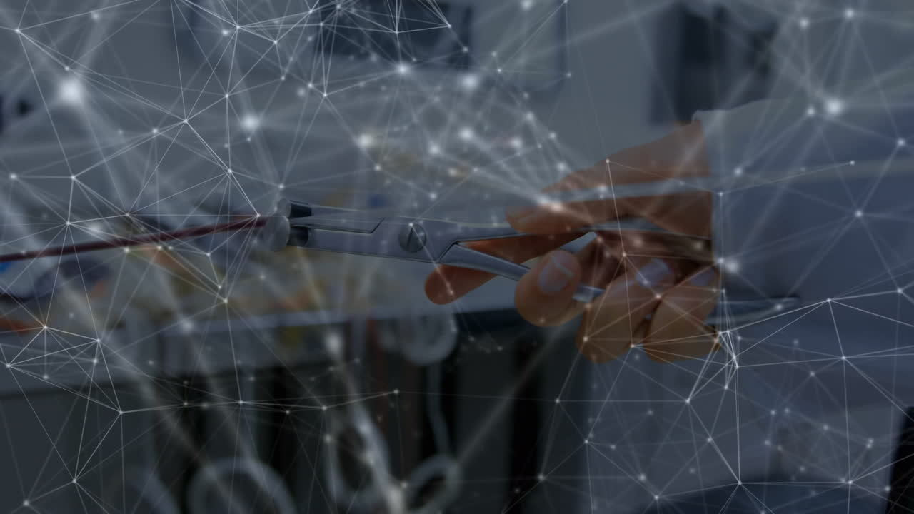 Animation of network of connections over doctor