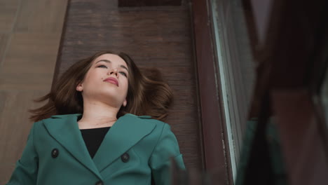 tired woman executive rests on windowsill. each passing day brought with new wave of challenges further adding to businesswoman sense of weariness