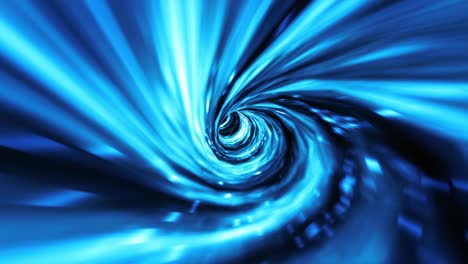 espiral azul abstracto brillante hiperespacio túnel de deformación líneas voladoras movimiento e iluminado azul efecto de luz de matriz futurista en el túnel fondo de neón futurista, líneas brillantes ultravioletas, rayos láser, velocidad